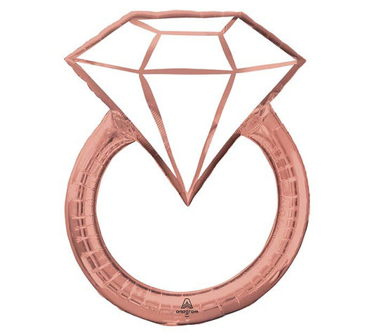 30"PKG BLUSH WEDDING RING SHAPE