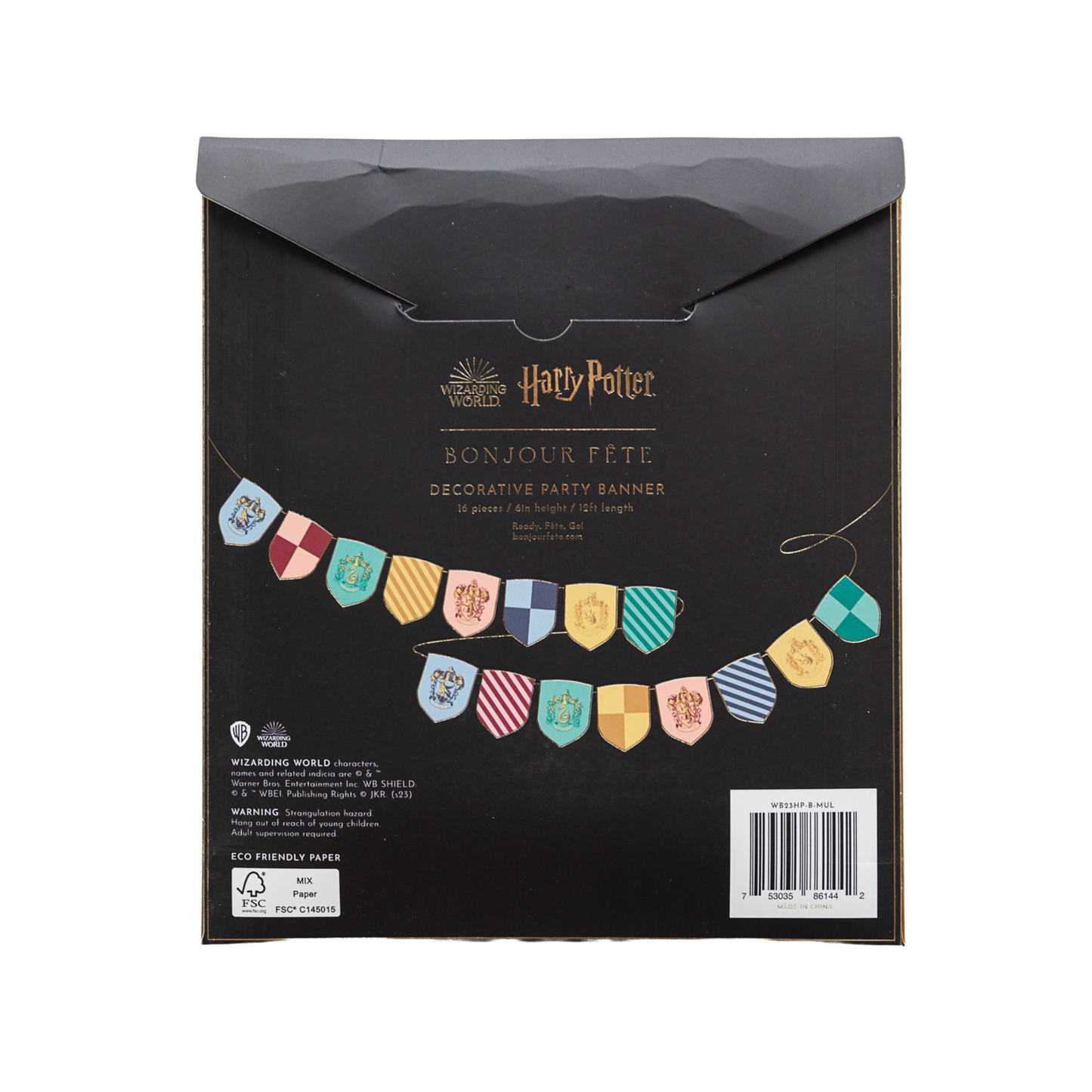 HARRY POTTER X BONJOUR FÊTE HOUSE PRIDE MULTICOLOR DECORATIV