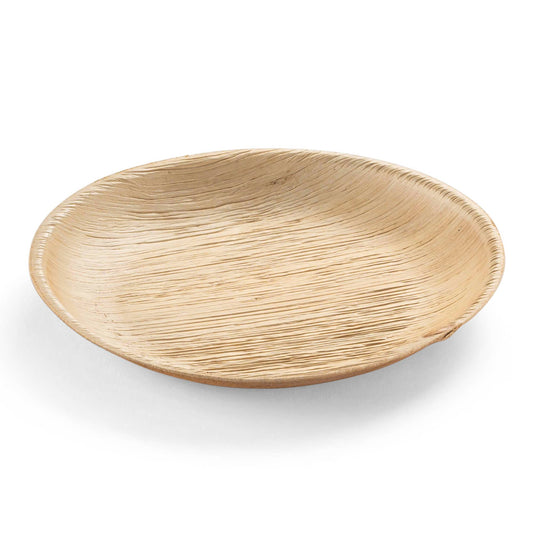 8" Round Palm Leaf Eco Friendly Salad Plates - 100 pcs