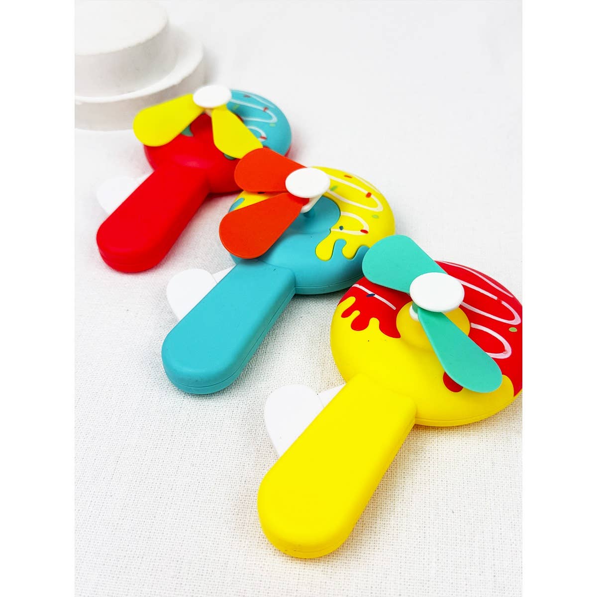 Assorted Donut Hand Pressure Fan