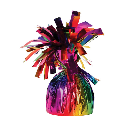 Balloon Weight, Rainbow Metallic, 6 oz