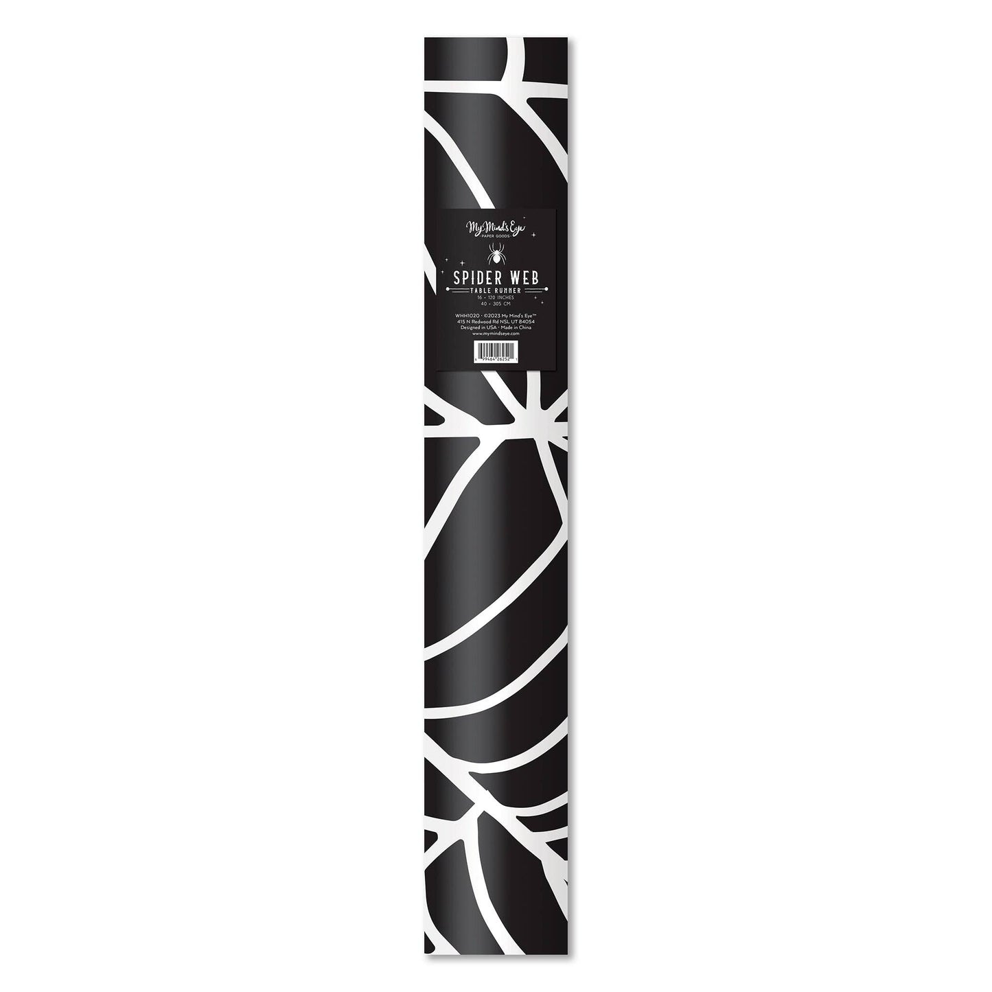 WHH1020 -  Witching Hour Spider Web Paper Table Runner