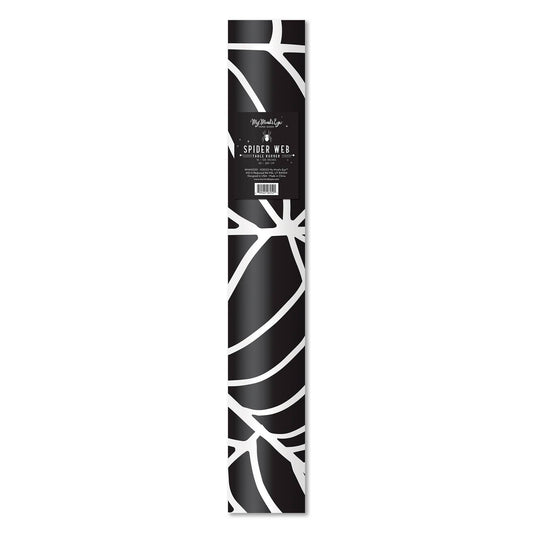 WHH1020 -  Witching Hour Spider Web Paper Table Runner