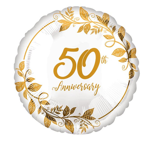 17"PKG 50TH ANNIVERSARY GOLD LEAVES