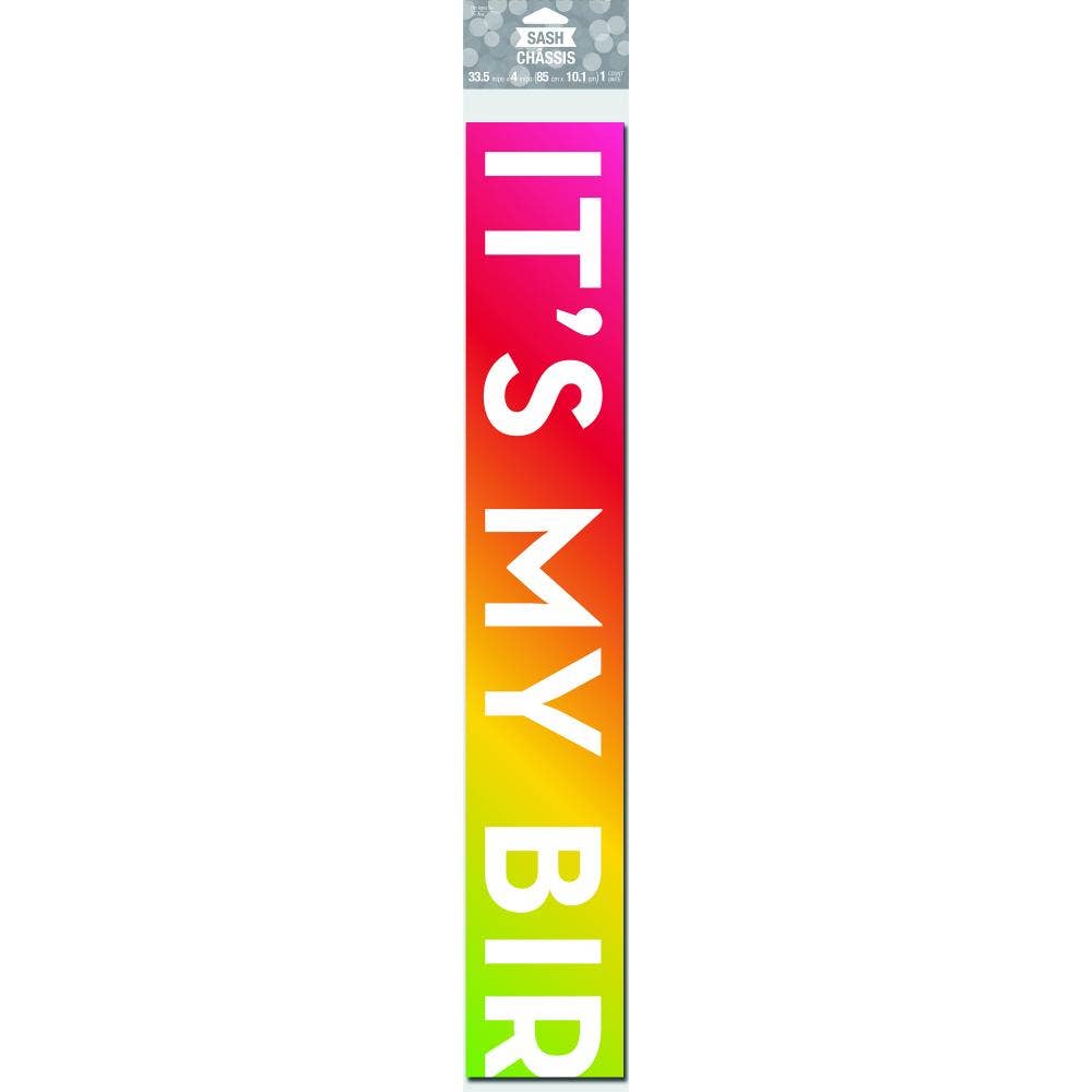 It's My Birthday Party Sashes, 1/Pkg