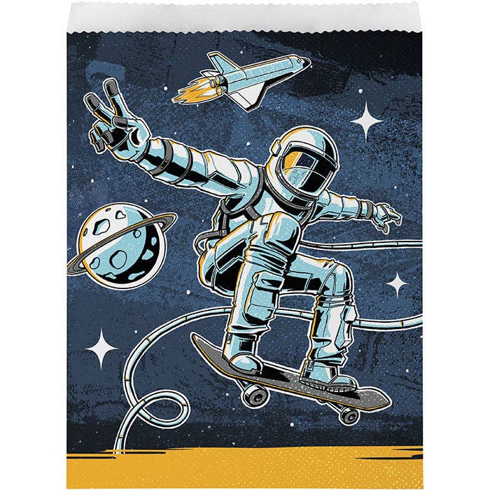 Space Skater Treat Bags, 8/Pkg