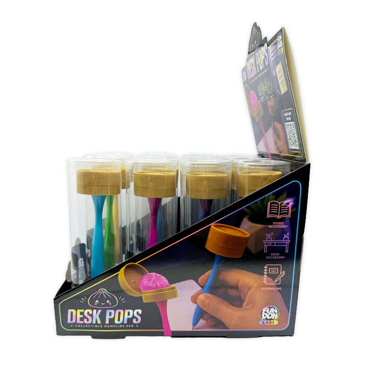 Fun Doh Squishy Dumpling Pen Desk Pop Variety