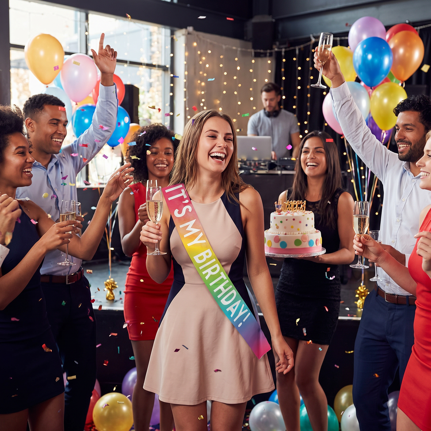 It's My Birthday Party Sashes, 1/Pkg