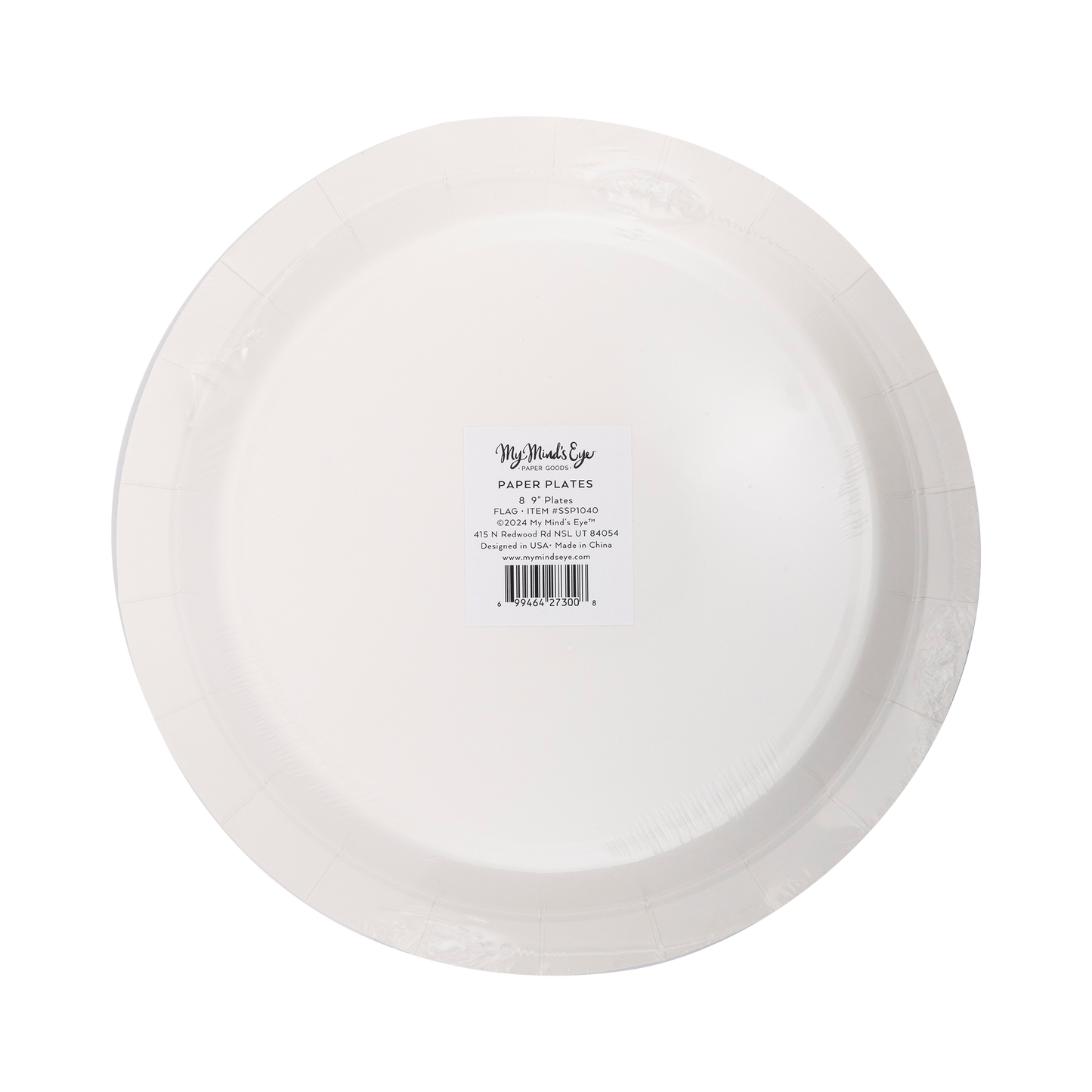 SSP1040 - Round Flag Paper Plate
