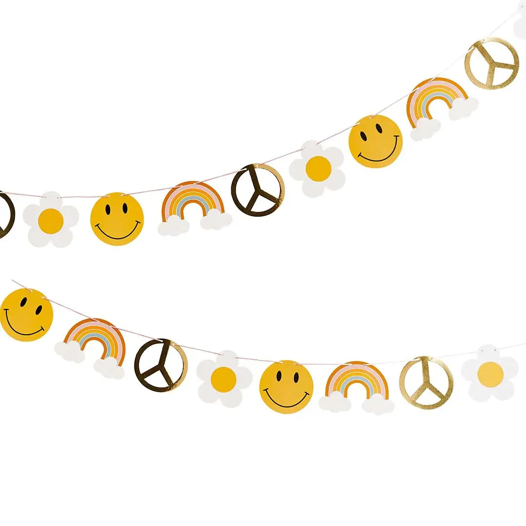 Groovy Gold Foiled Garland 2.5M