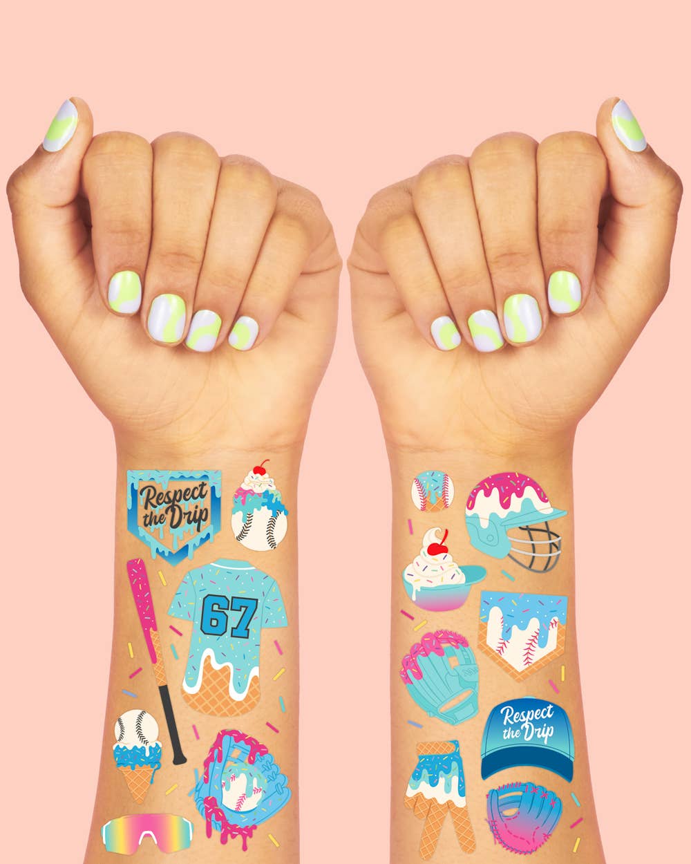 Baseball Drip Tattoos