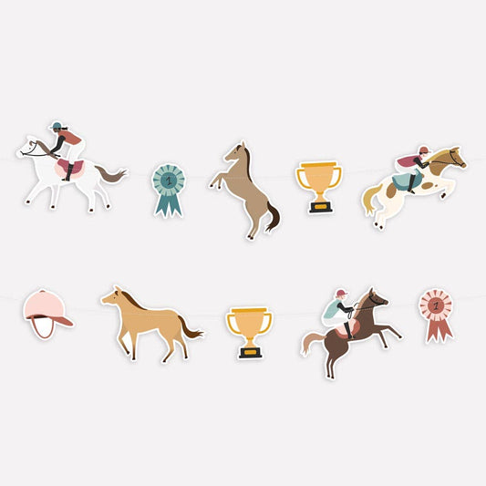 Horse paper garland