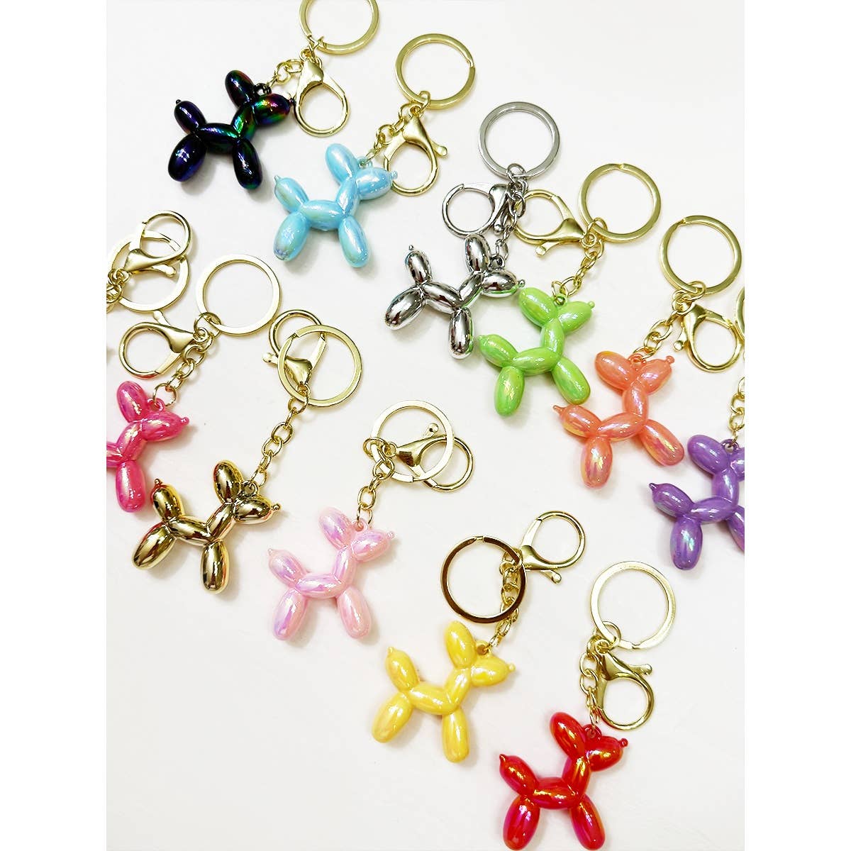 Colorful Puppy Theme Keychain