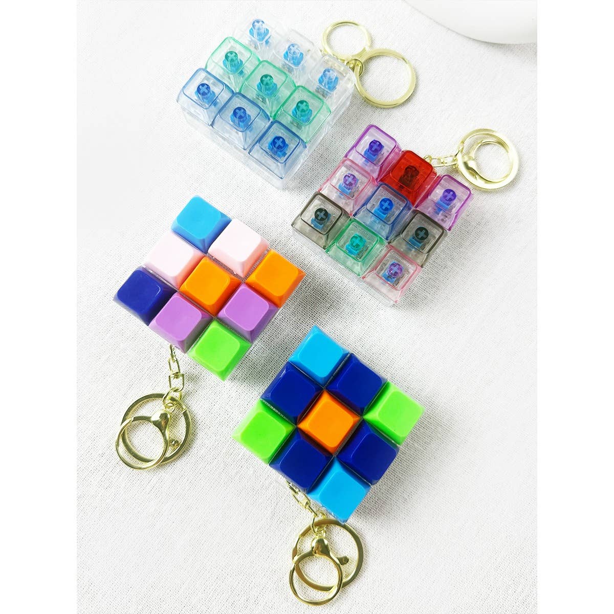 Satisfying Click Sound Keyboard Keychain Fidget Toy