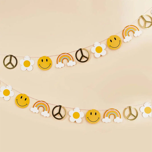 Groovy Gold Foiled Garland 2.5M
