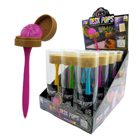 Fun Doh Squishy Dumpling Pen Desk Pop Variety