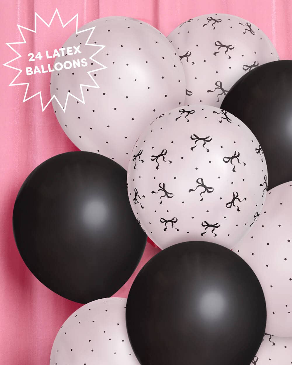 Black and White Polka Dot Balloons