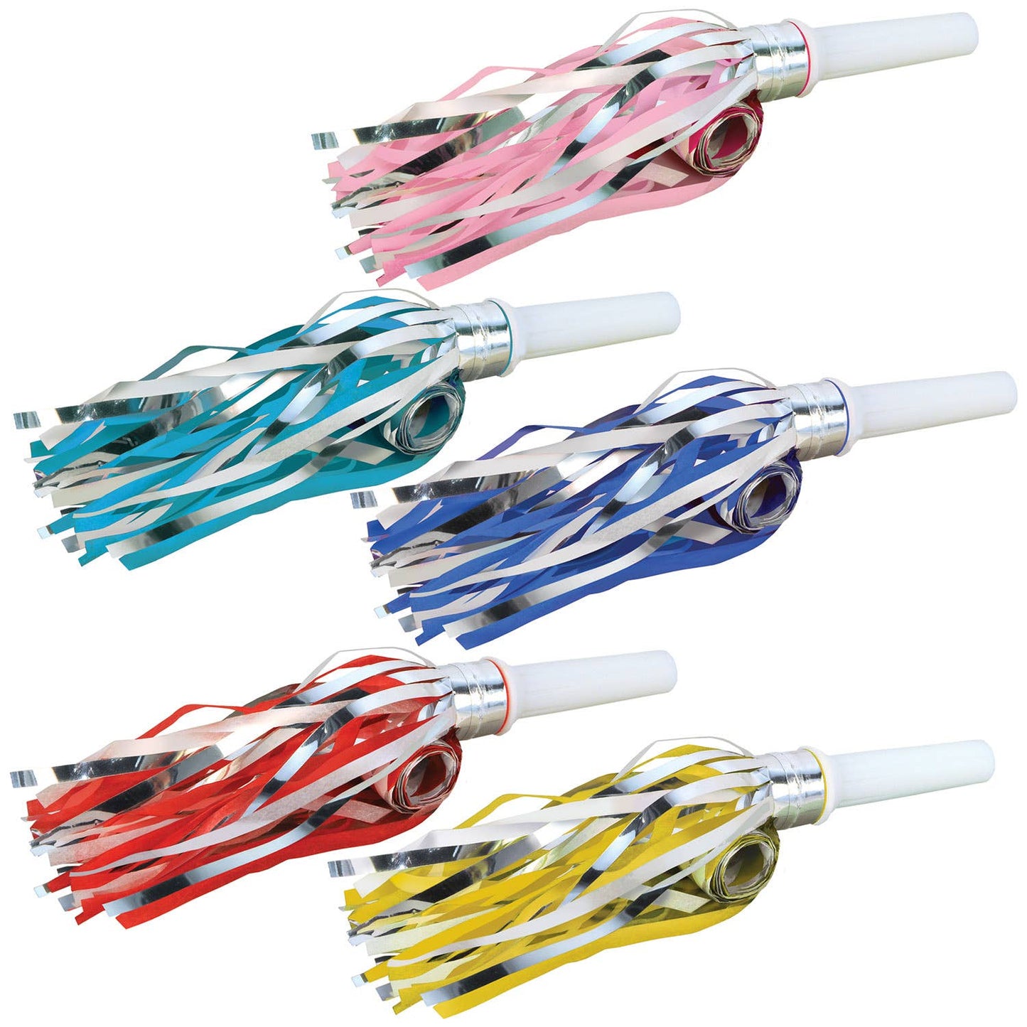 Fringed Party 16" Blowouts, assorted colors