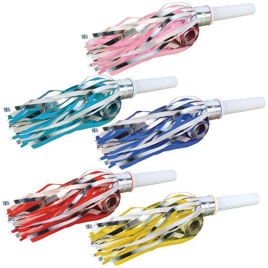 Fringed Party 16" Blowouts, assorted colors