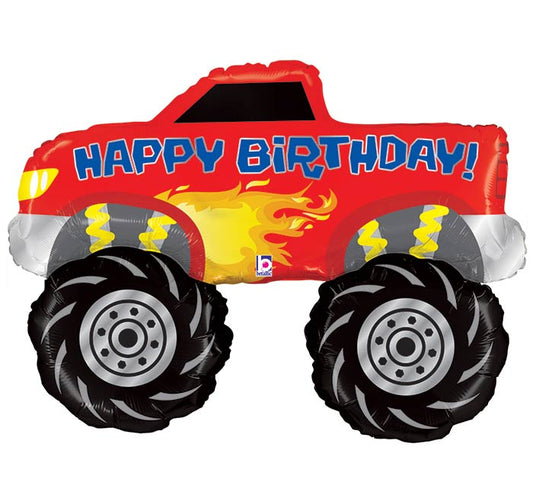 34"PKG HBD TRUCK BALLOON