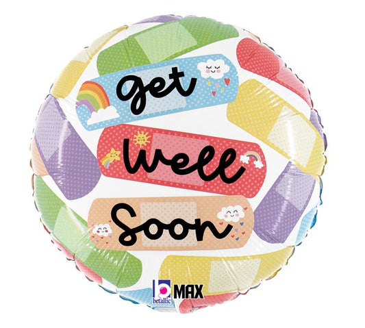 18"PKG CHEERFUL GET WELL BANDAGES