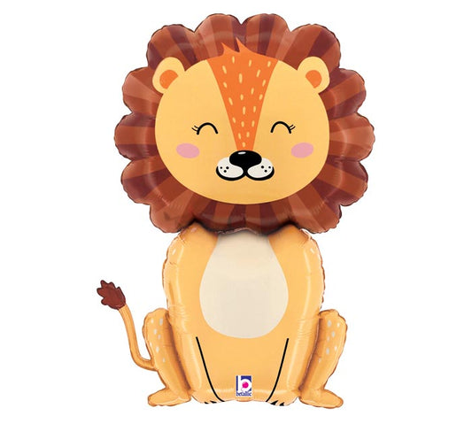 32" PKG JUNGLE LION SHAPE BALLOON