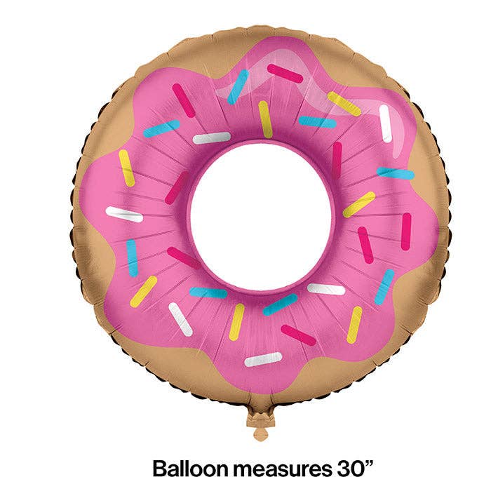 Donut Mylar Balloons, 1/Pkg