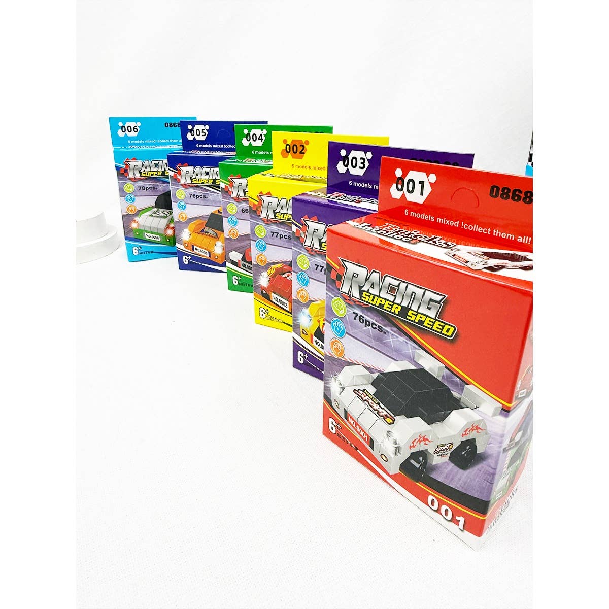 Race Car Building Blocks Set