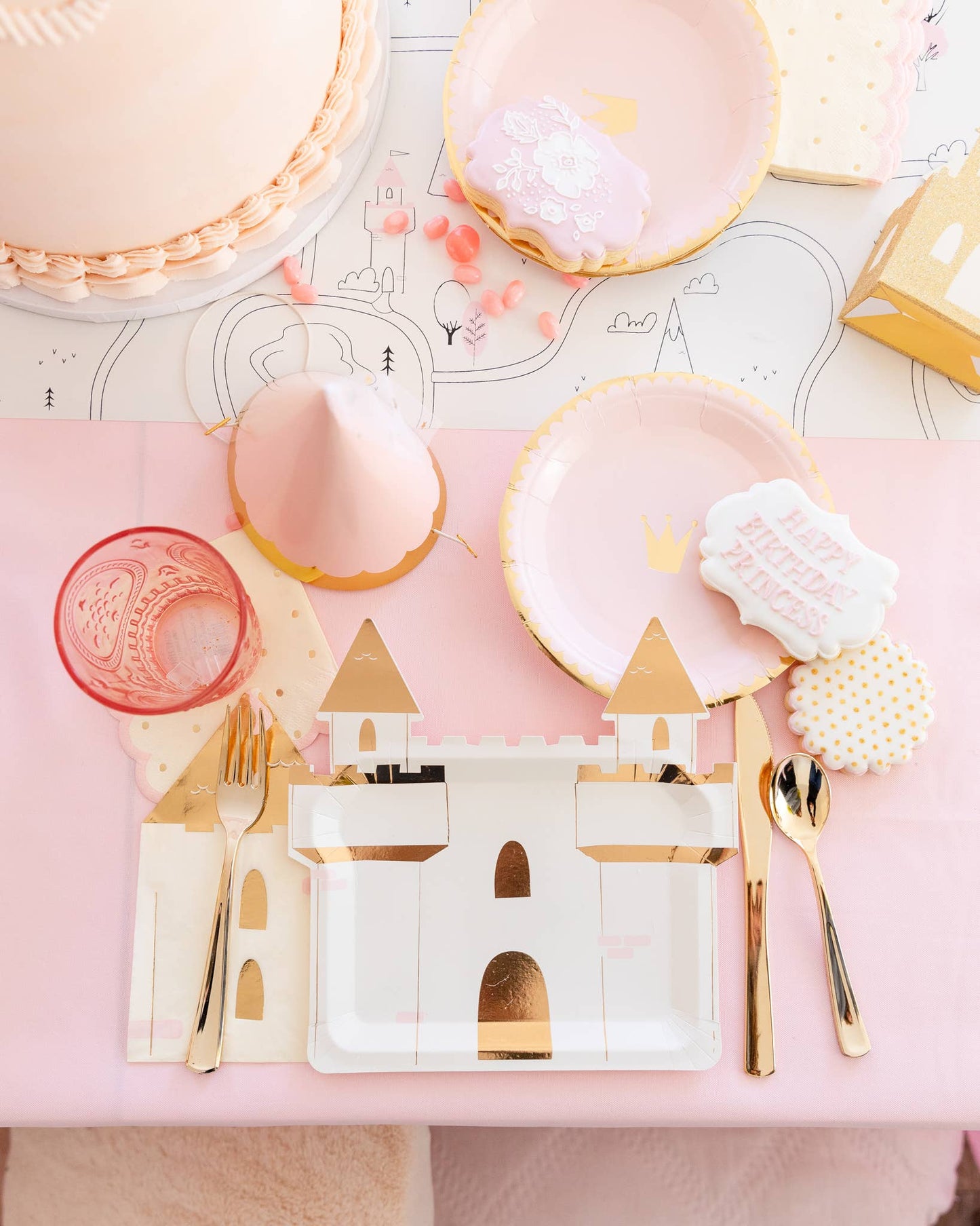 PRC839 -  Princess Castle Shaped Guest Napkin