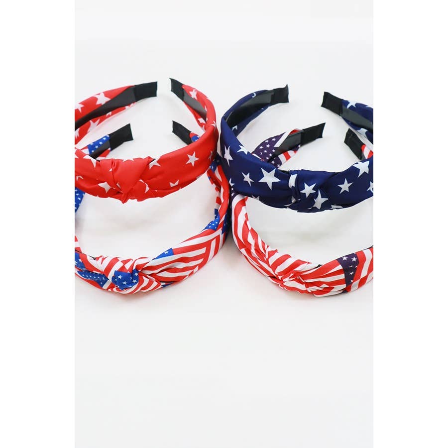 4-Kinds American Patriotic Knotted Headband
