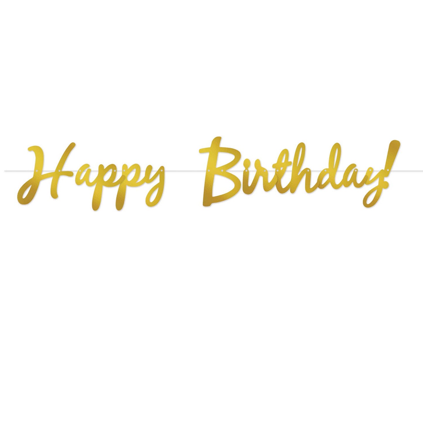 Foil Happy Birthday! Streamer -GD