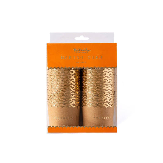 PLCC748- Kraft Thankful/Grateful Baking/Treat Cups (50ct)