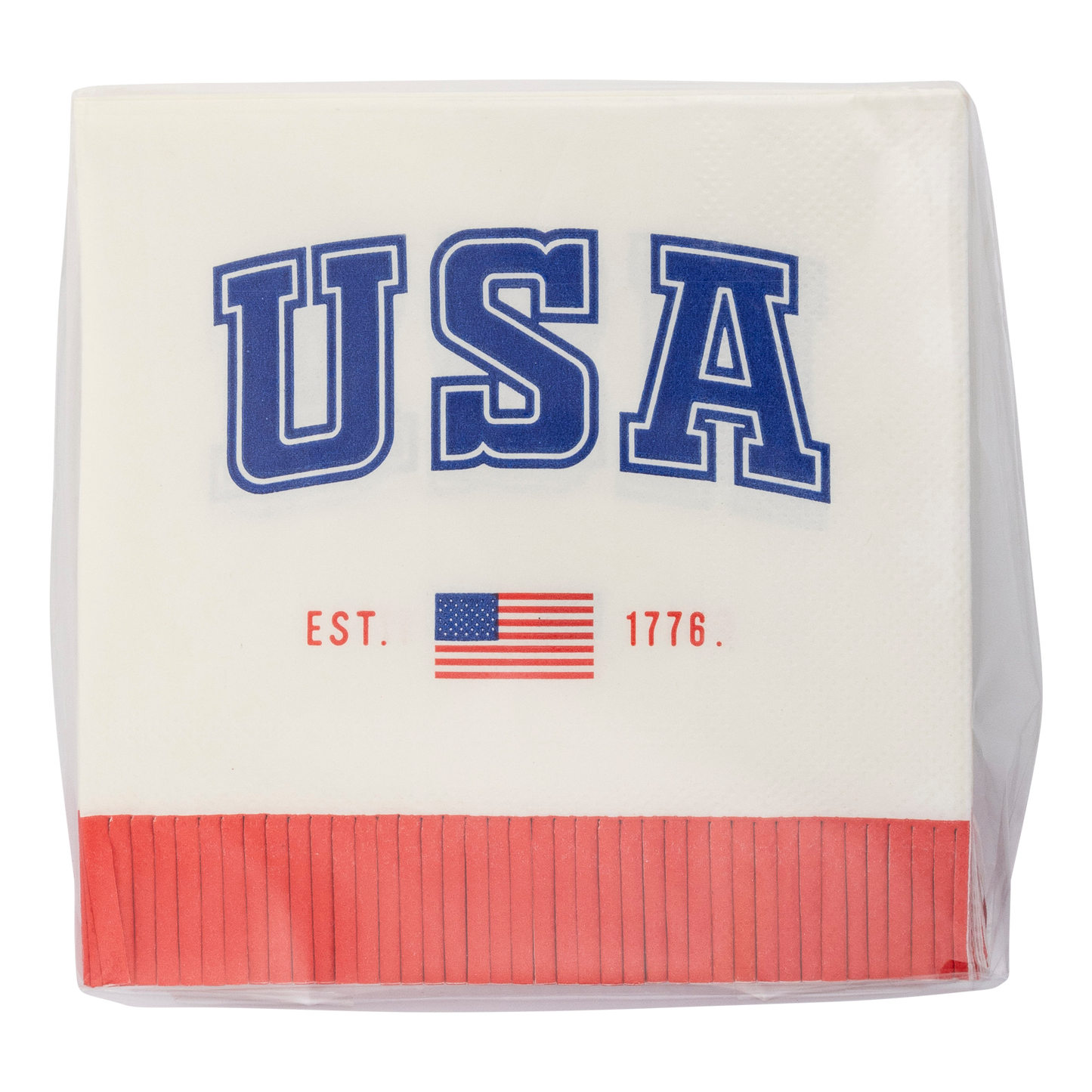 PLNP364 - USA Fringe 1776 Paper Cocktail Napkin