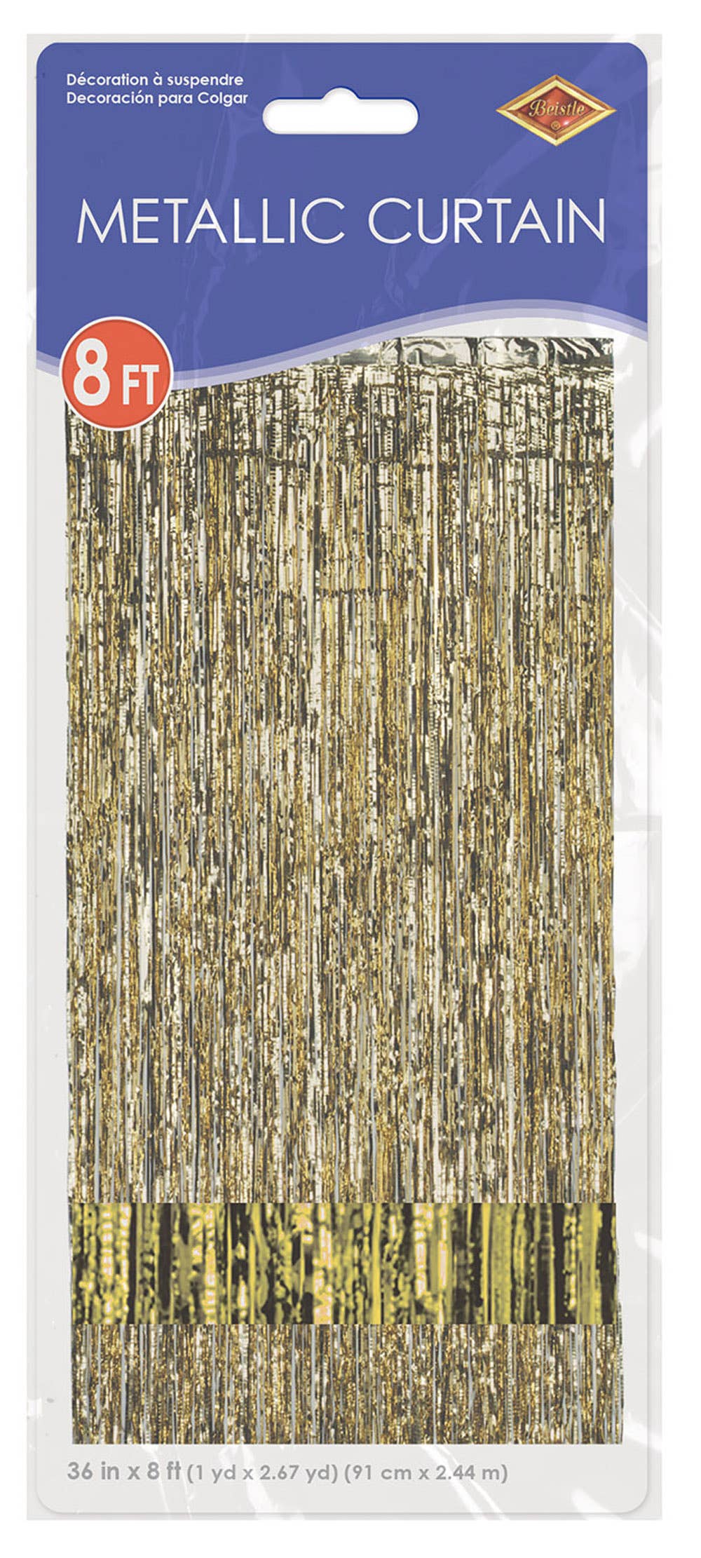 1-Ply Gleam 'N Gold Curtain, 8' x 3'