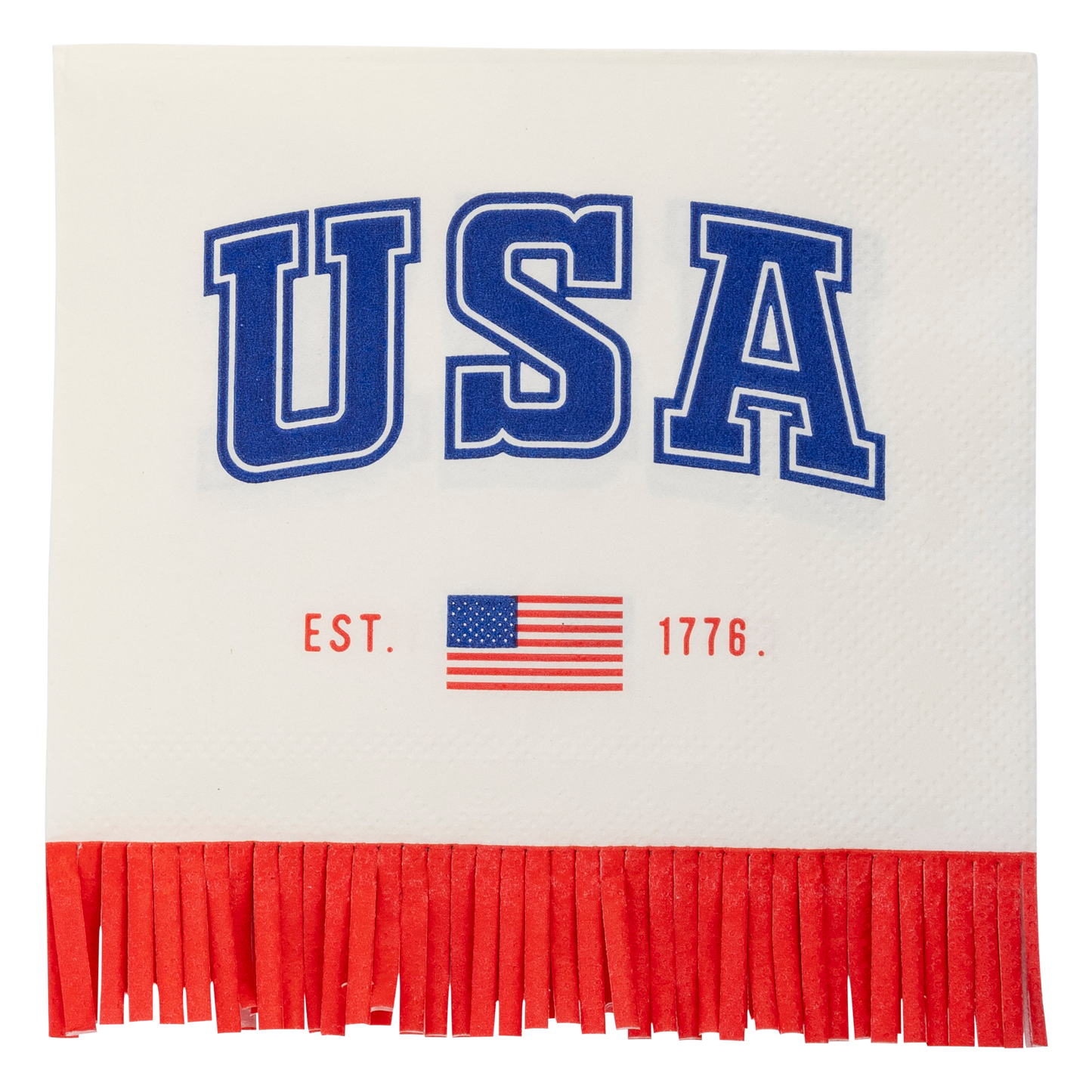 PLNP364 - USA Fringe 1776 Paper Cocktail Napkin