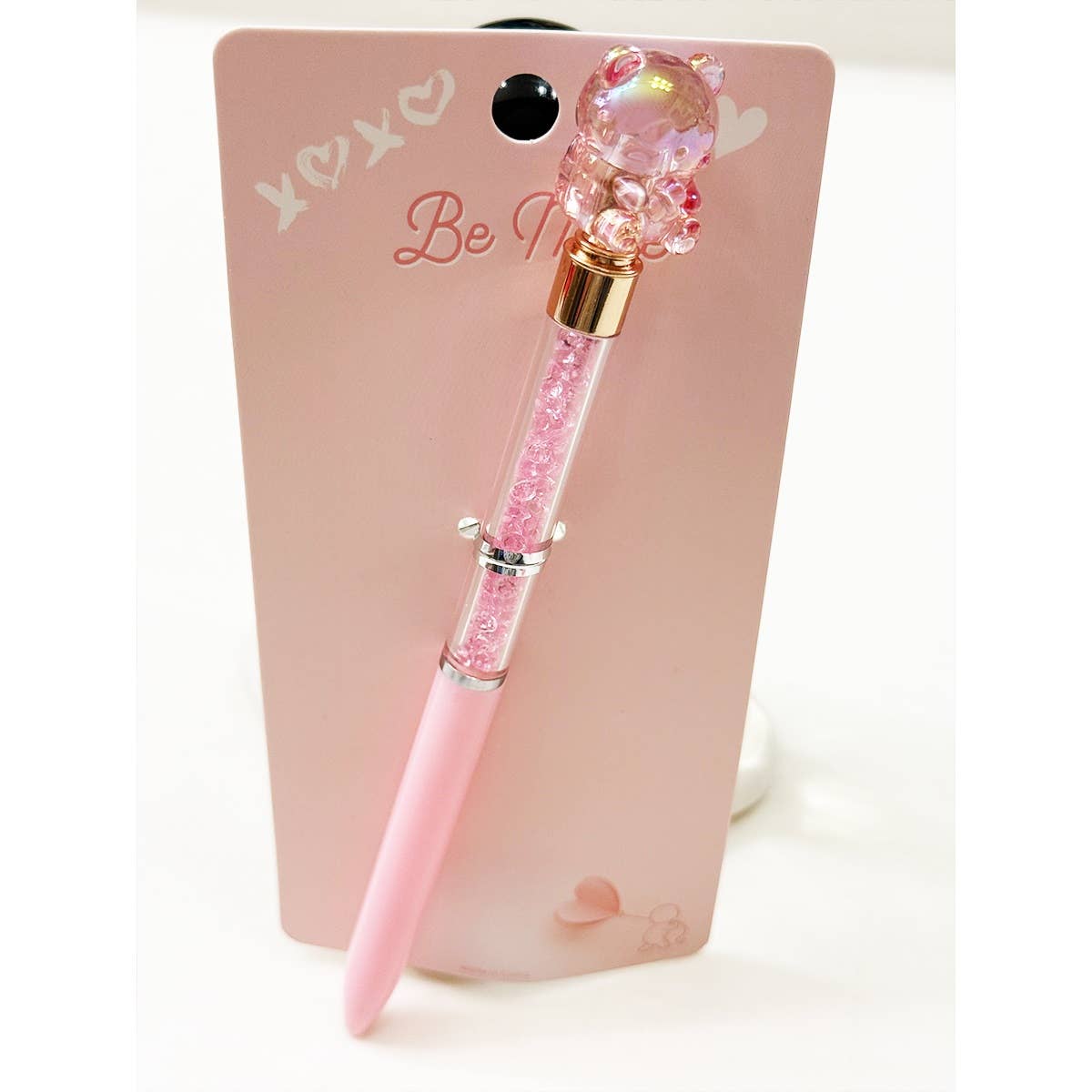 Sweet Bear with Sparkly Beads Pen Set