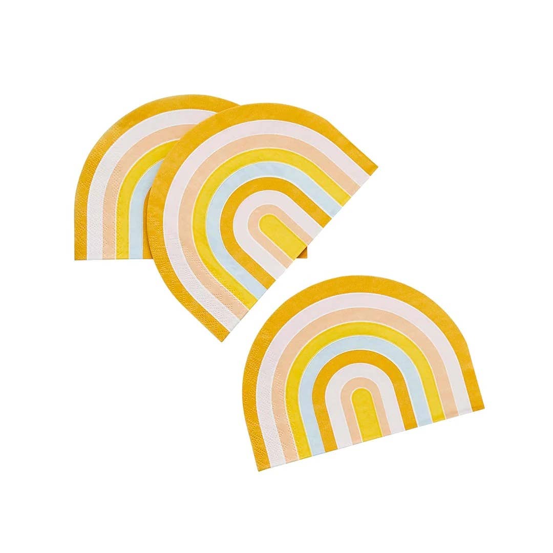 Rainbow Paper Napkins 16 Pack