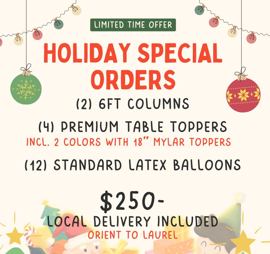 Holiday Party Balloon Package
