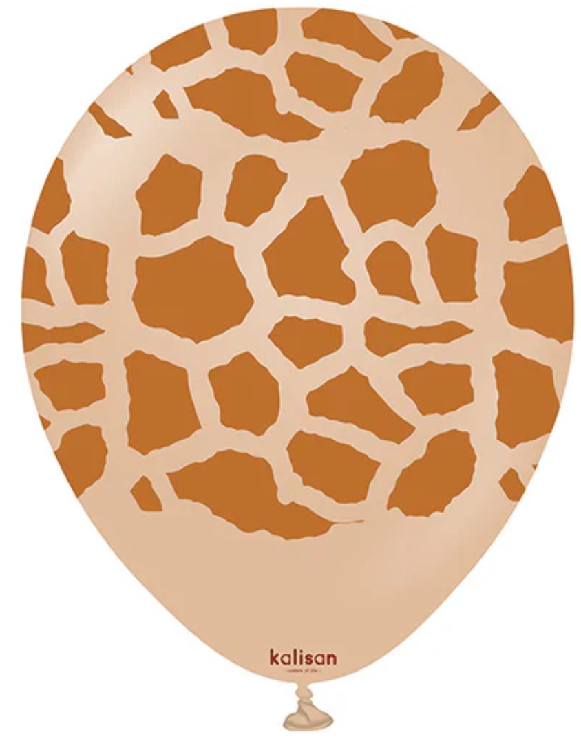 11" SEMPERTEX GIRAFFE PRINT LATEX NO HELIUM