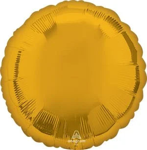 18" Shiny Gold Flat Circle