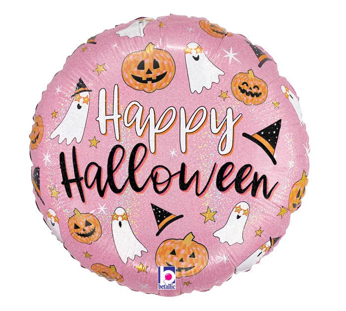 18" HALLOWEEN DISCO PARTY NO HELIUM