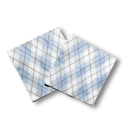 Argyle Large Disposable Paper Napkins (24pcs)