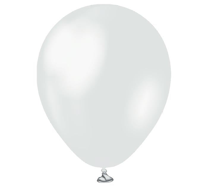 12" KALISAN PEARL WHITE LATEX NO HELIUM
