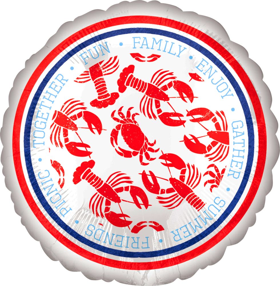 18" Seafood Fest Balloon NO HELIUM