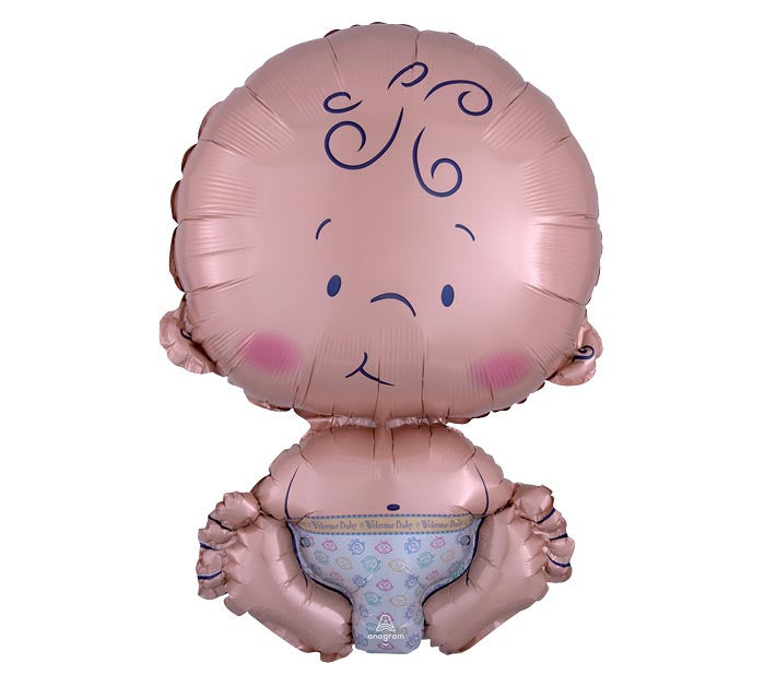 Celebrate Peach Baby XL Balloon