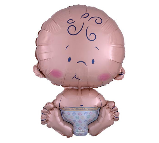Celebrate Peach Baby XL Balloon
