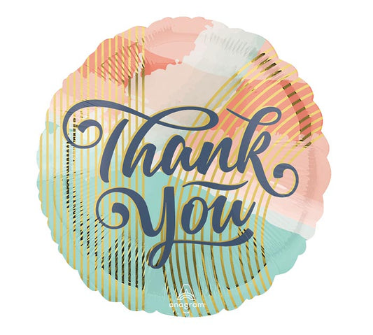 28" PKG THANK YOU PASTEL CLOUDS JUMBO