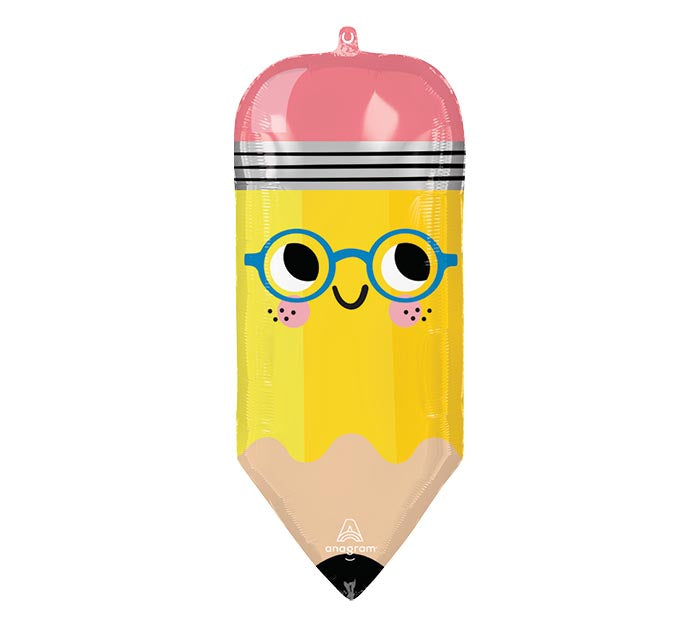31" PKG SCH WRITE ON PENCIL SUPERSHAPE WITHOUT HELIUM
