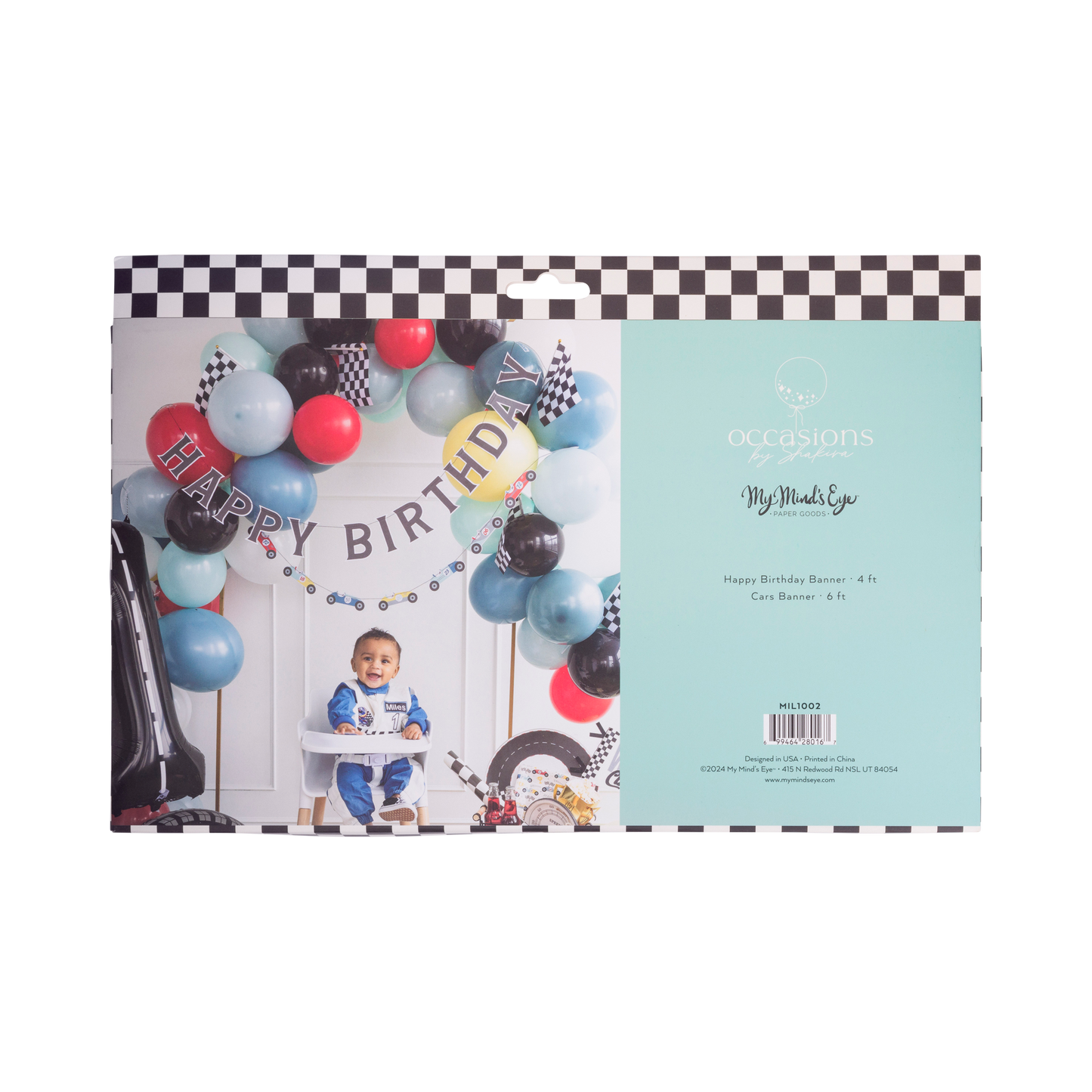 MIL1002 - Miles per Hour - Happy Birthday Banner Set