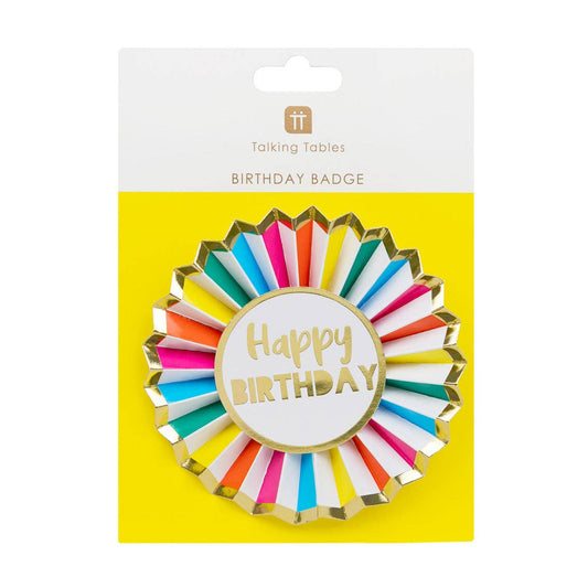 Rainbow Happy Birthday Badge | Birthday Supplies |